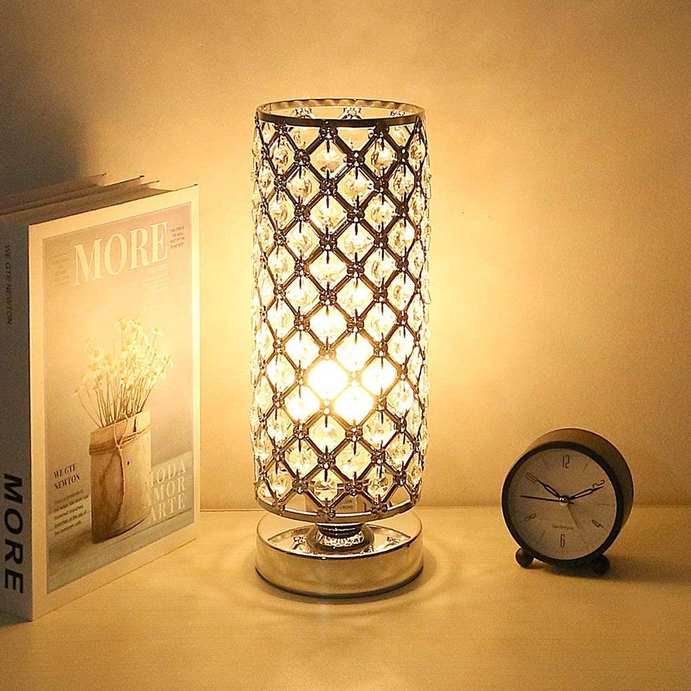 The Vittoria Crystal Bedside Lamp