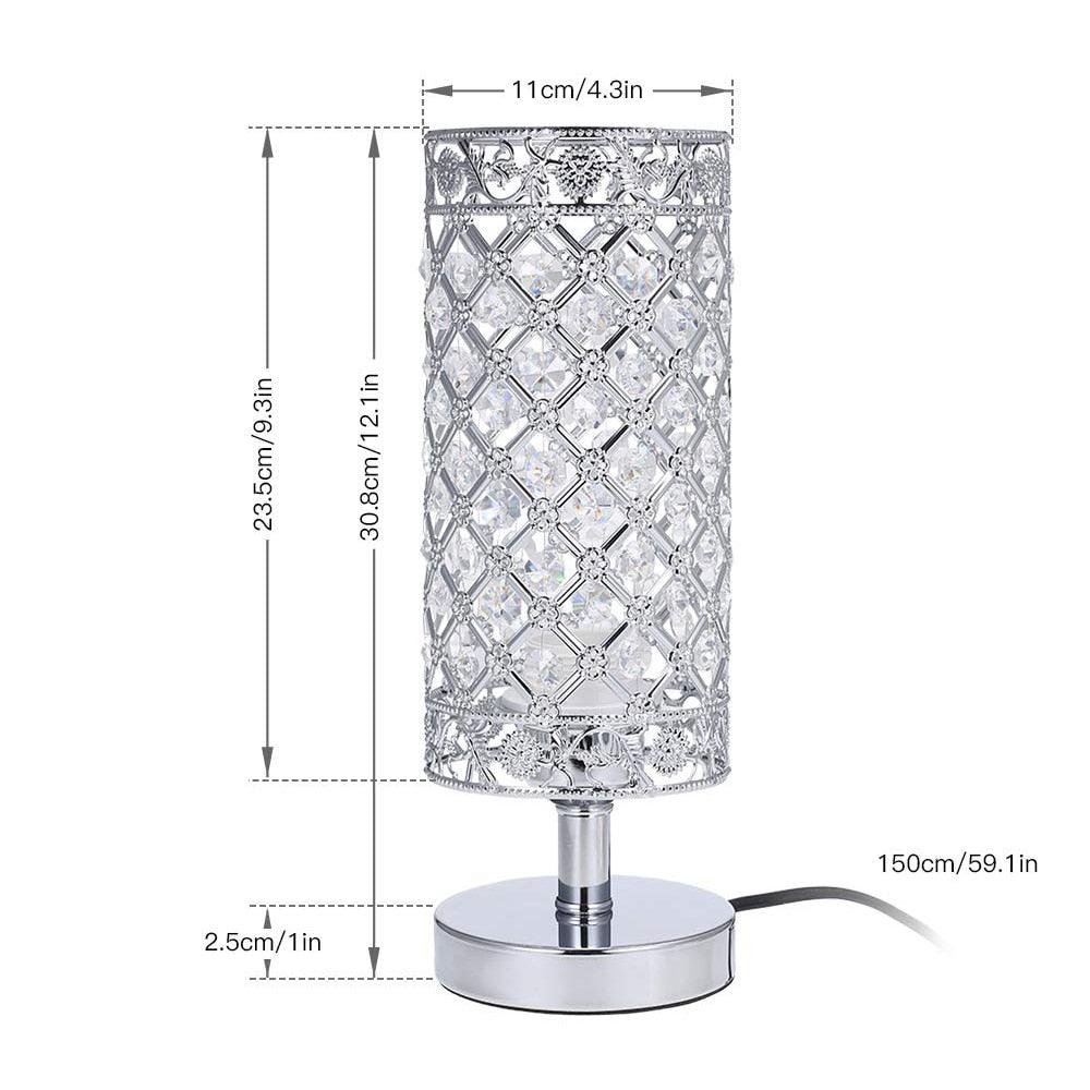 The Vittoria Crystal Bedside Lamp